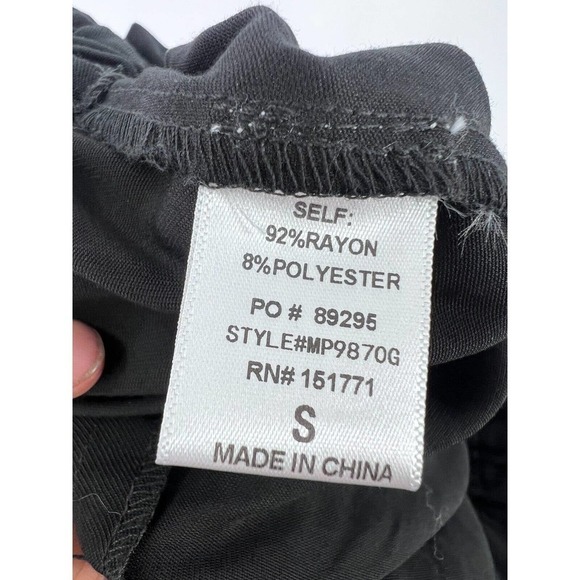 Gilli Tie Waist Paperbag Shorts W/ Pockets Black Women's Size Small - Picture 6 of 6